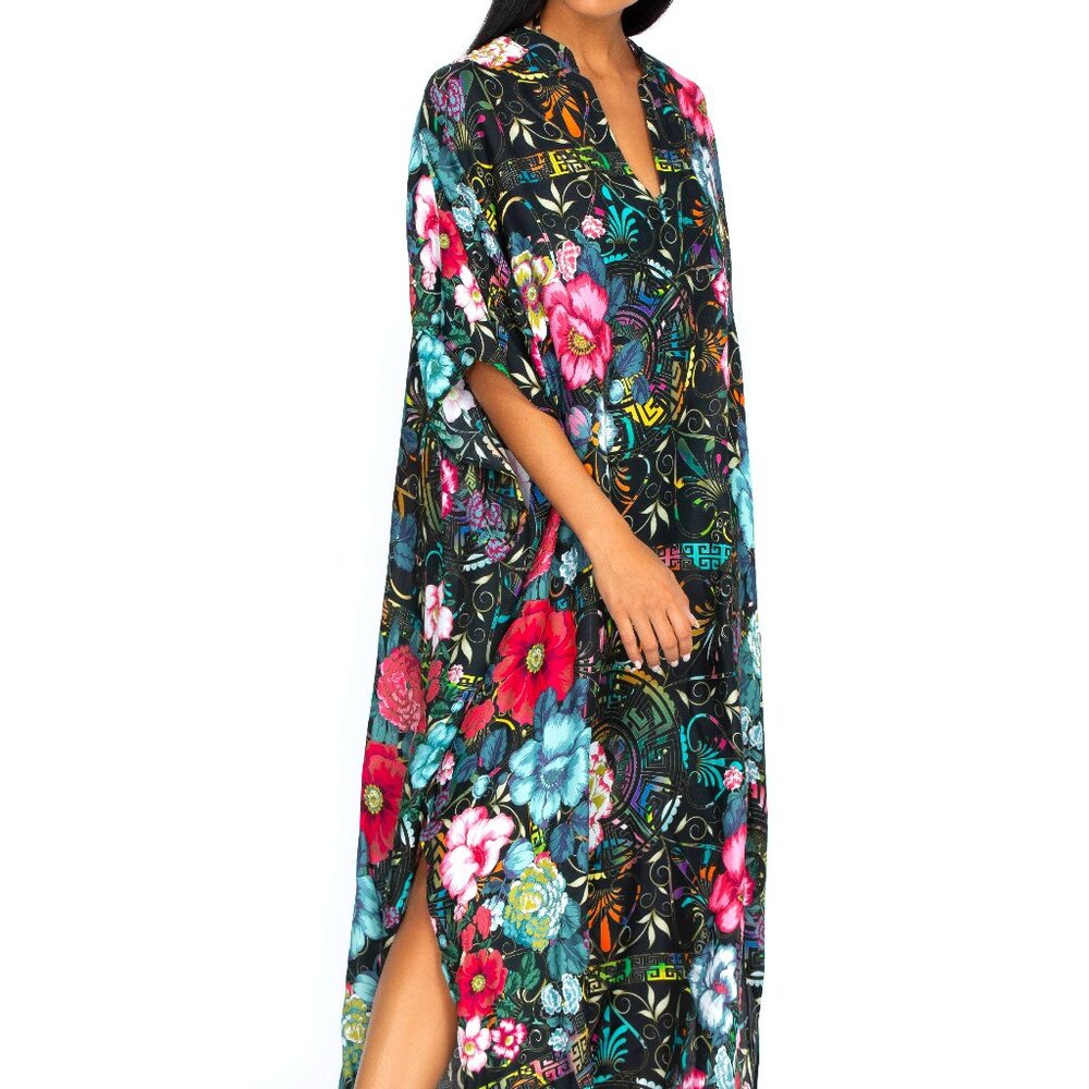 Johnny Was Floral Peace Kaftan Size S/M